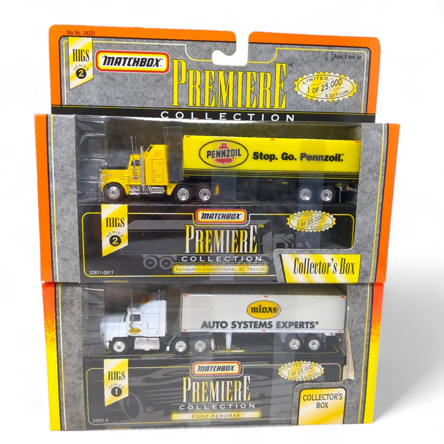 Matchbox Premiere Collection Ford Aeromax Midas Kenworth Pennzoil Limited Edit