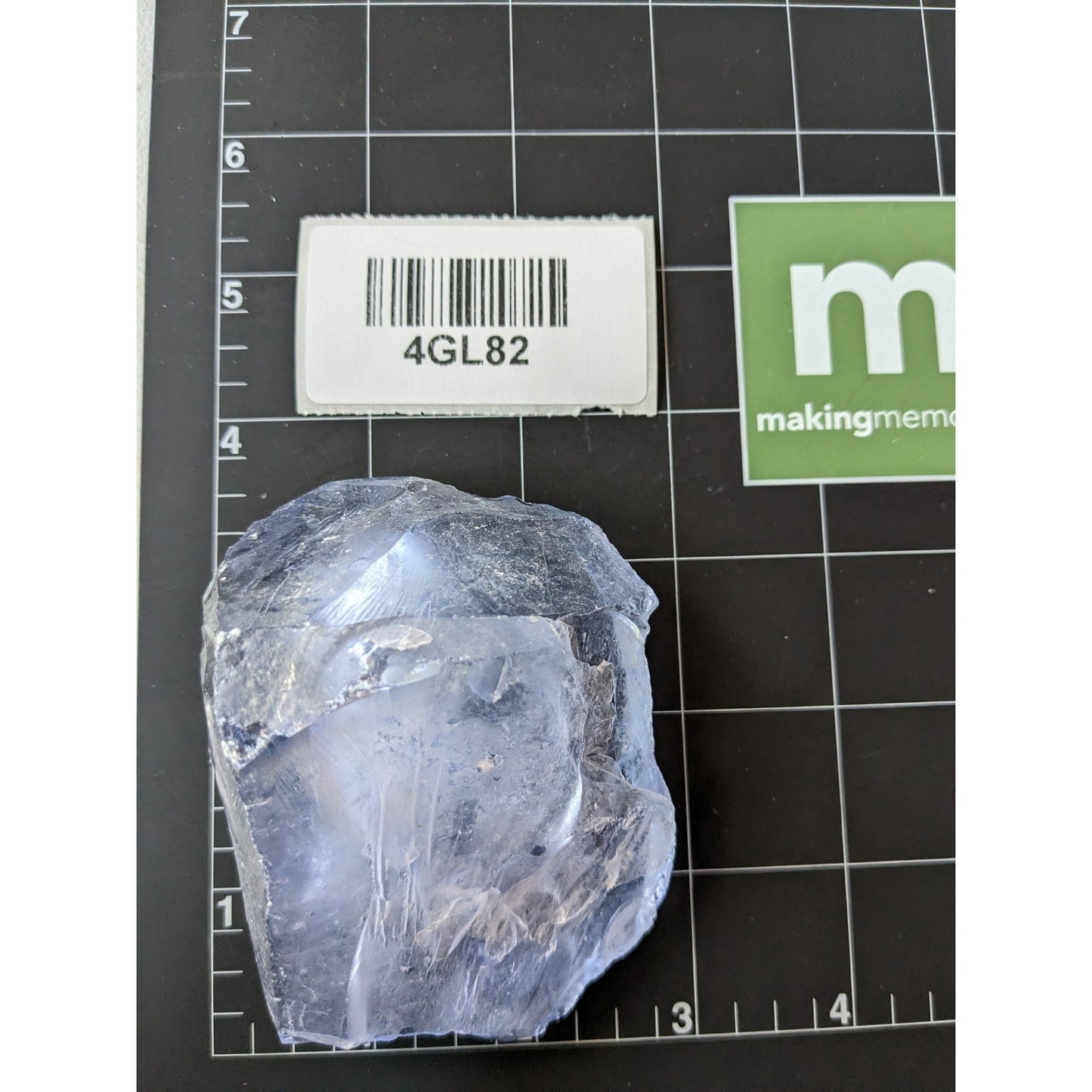 Amethyst Purple Translucent Art Glass Cullet Glowing Manganese Slag Glass #4GL82