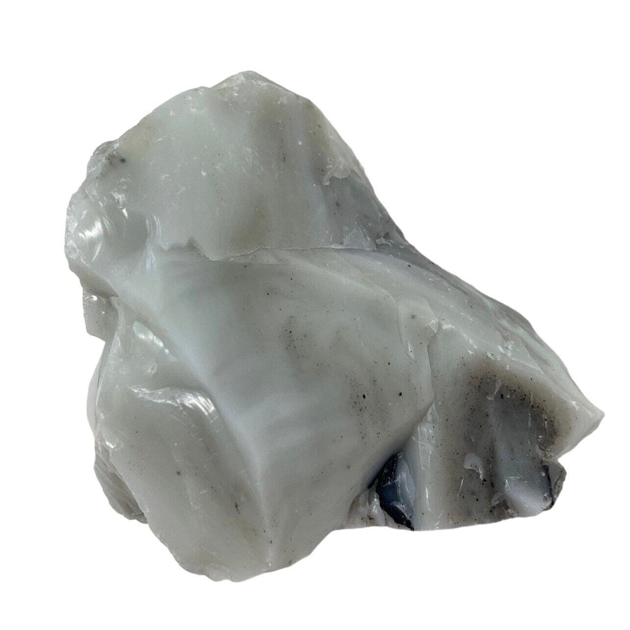 Jadeite Custard Art Glass Cullet Glowing Uranium Layered Slag Glass #GLXL2380