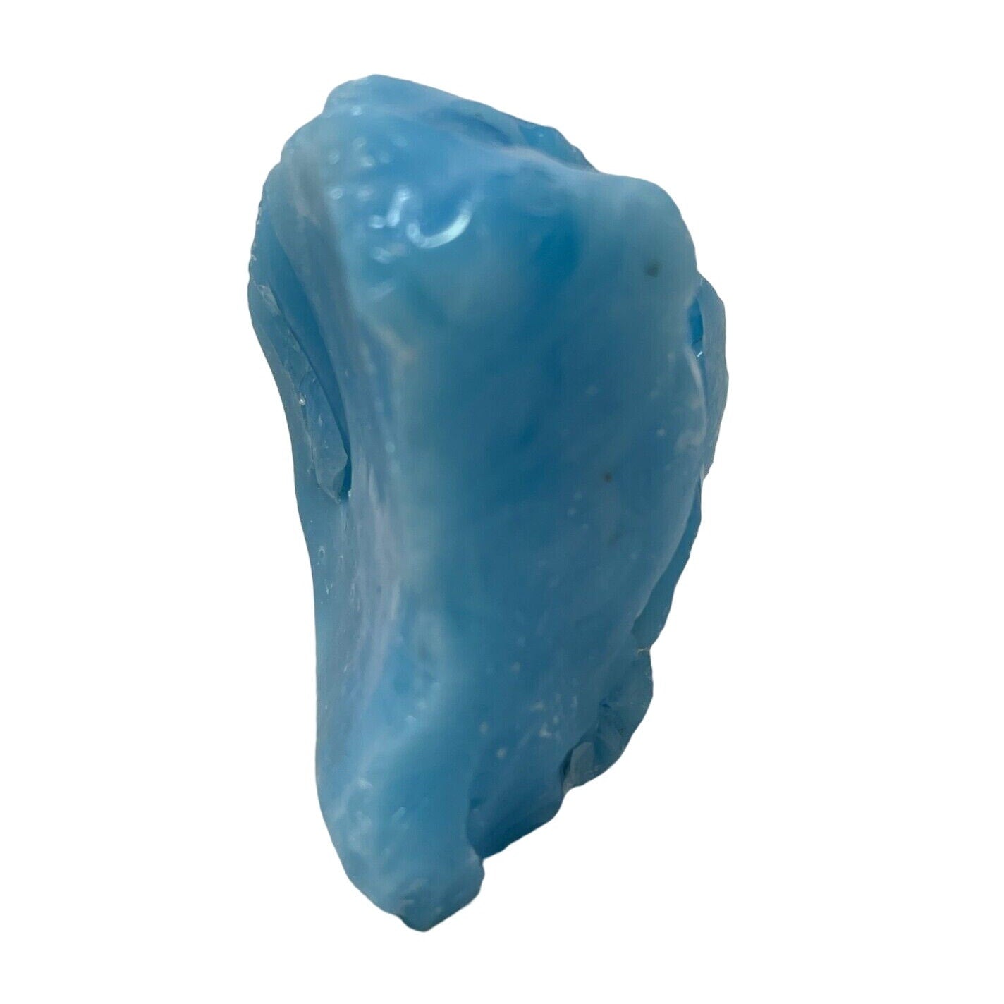 Satin Blue Manganese Multitone Glowing Slag Art Glass Cullet #GLLG23128
