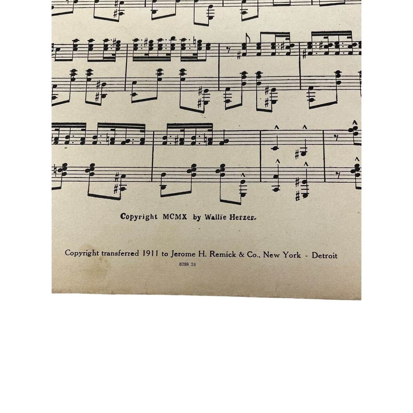 1911 Everybody Two-Step Rag Sheet Music Herzer