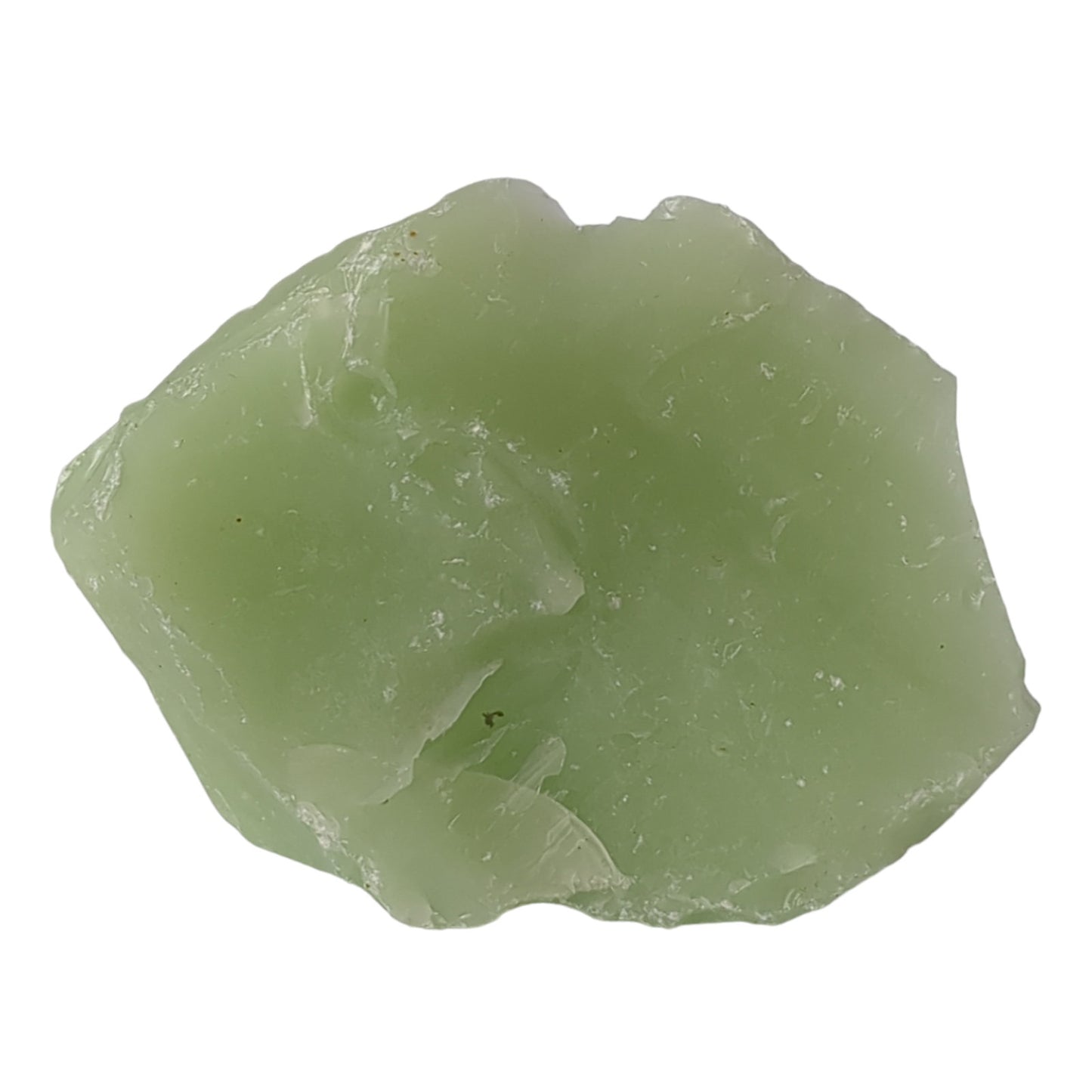 Jadeite Green Art Glass Cullet Glowing Manganese Slag Glass #4GL98