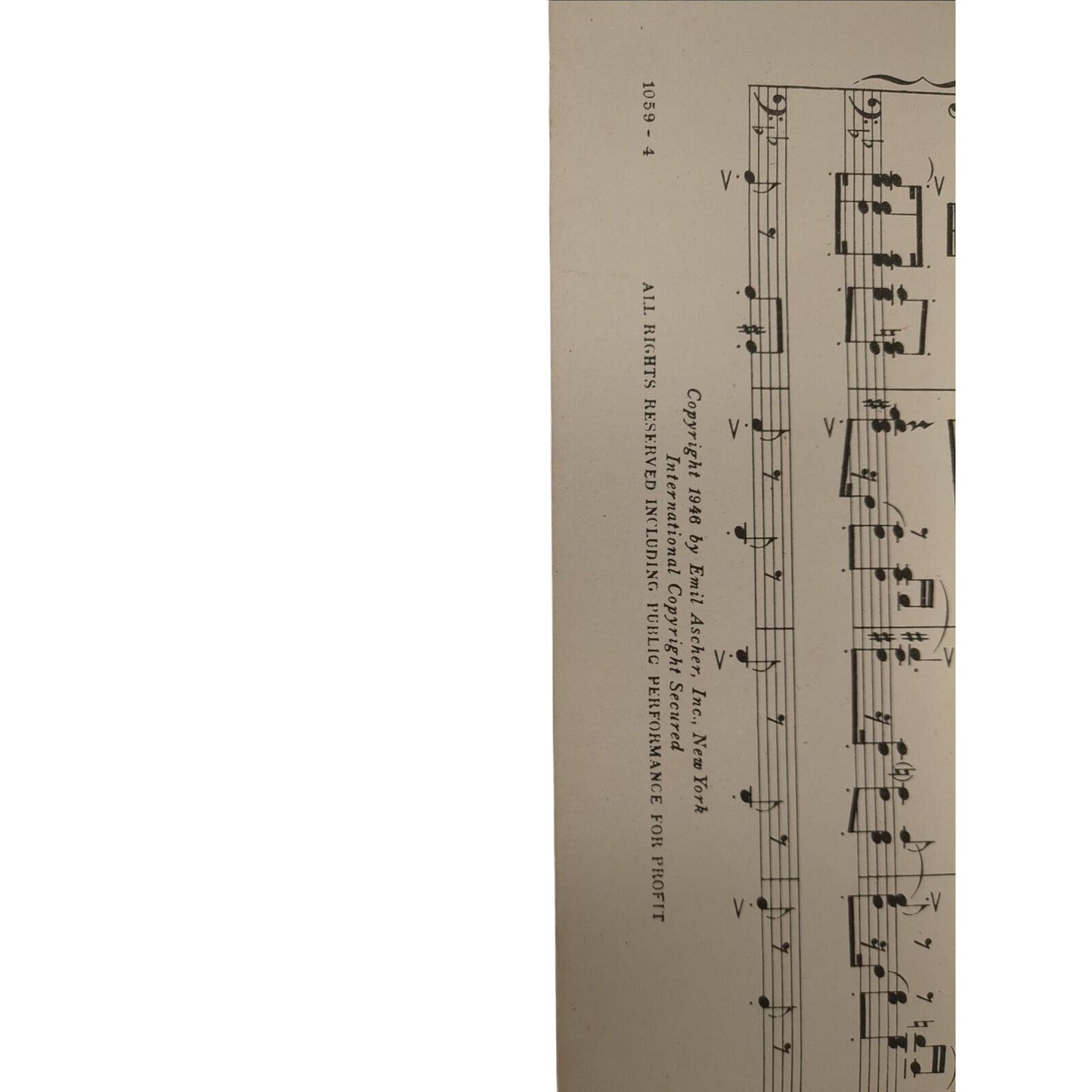 1946 La Cumparsita Tango Sheet Music Organ Music Fred Feibel G H M Rodriquez