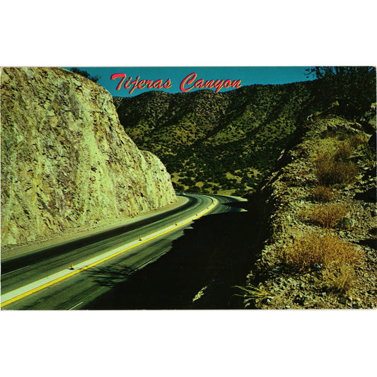 Tijeras Canyon Route 66 Postcard Vintage Unposted