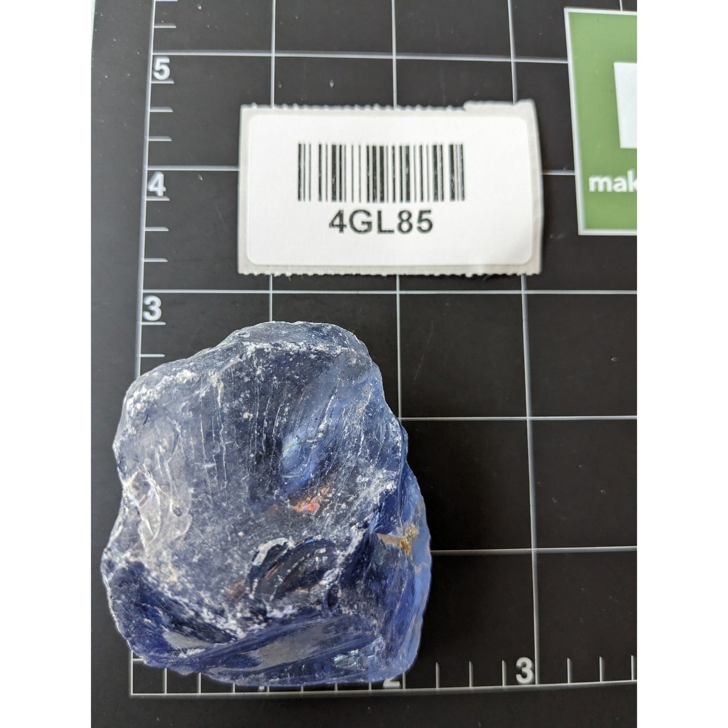 Amethyst Purple Translucent Art Glass Cullet Glowing Manganese Slag Glass #4GL85