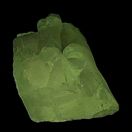 Mint Green Art Glass Cullet Glowing Translucent Manganese Slag Glass #4GM94