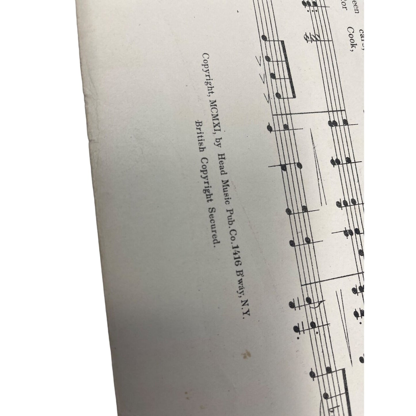 1911 That Railroad Rag Large Sheet Music Nat Vincent Ed Bimberg