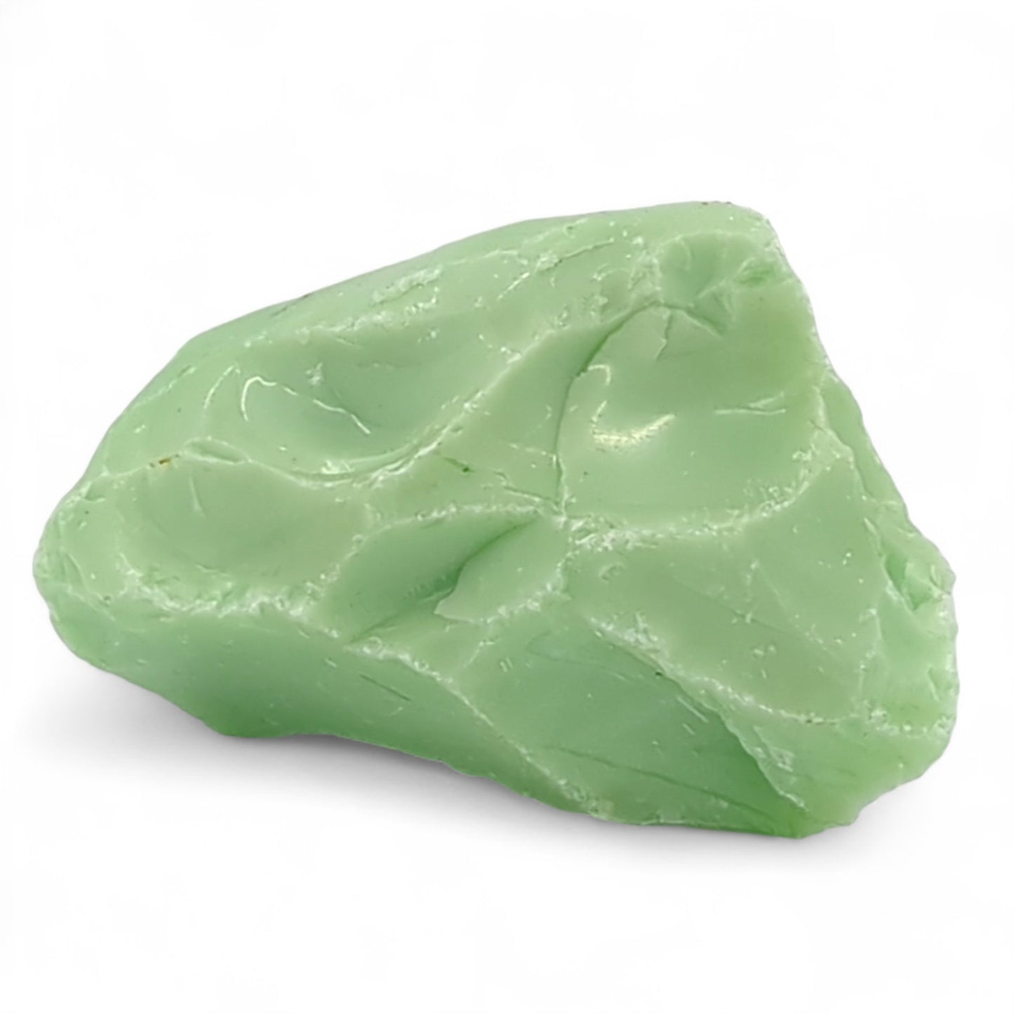 Lime Green Art Glass Cullet Opaque Mint Slag Glass #4L35