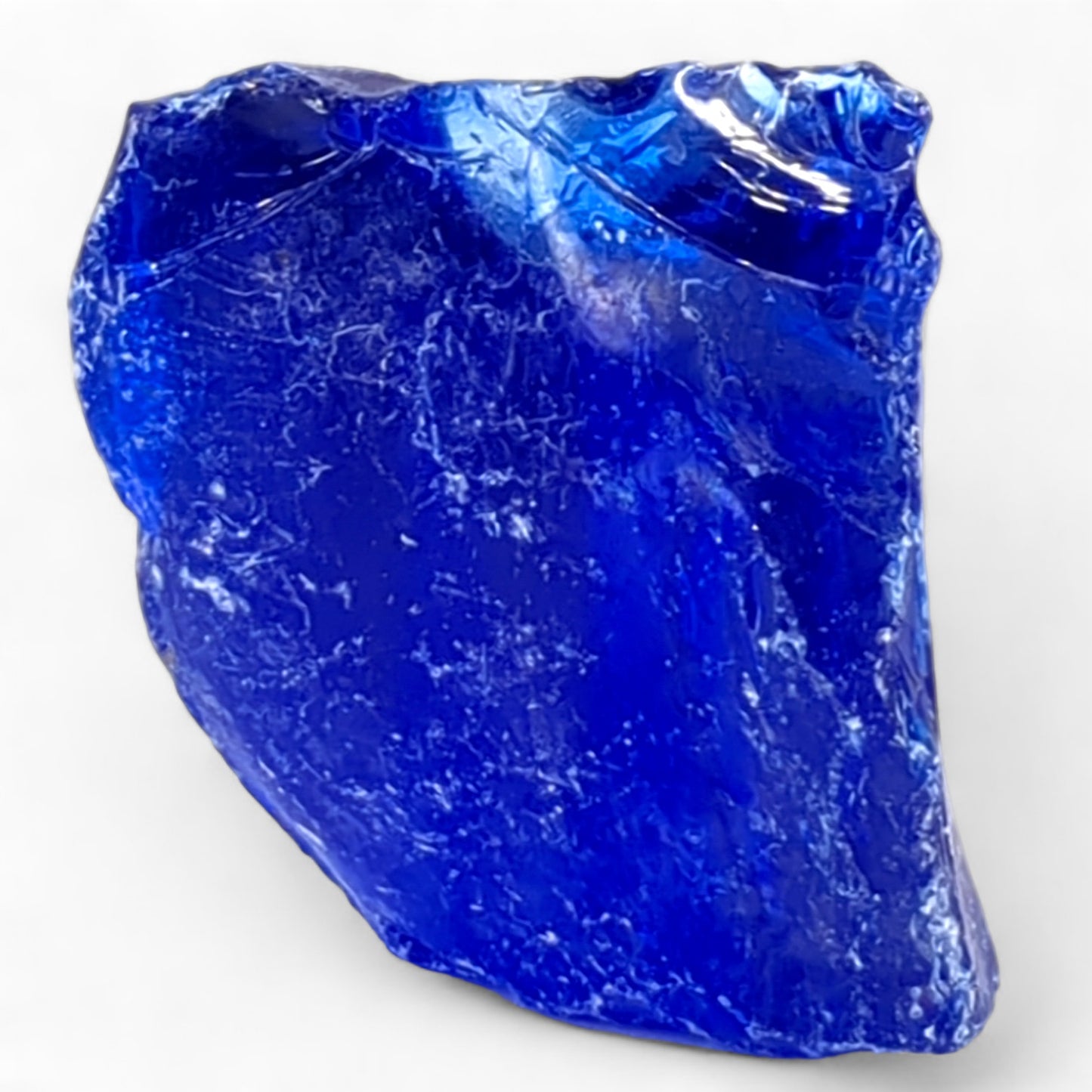 Cobalt Blue Art Glass Cullet Translucent Slag Glass #4L36