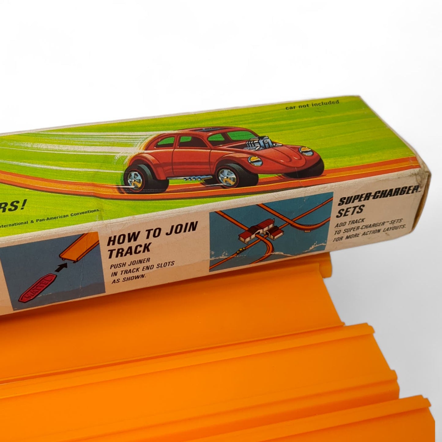 1969 Hot Wheels Hot Strip Track Super Pak Original Box Mattel