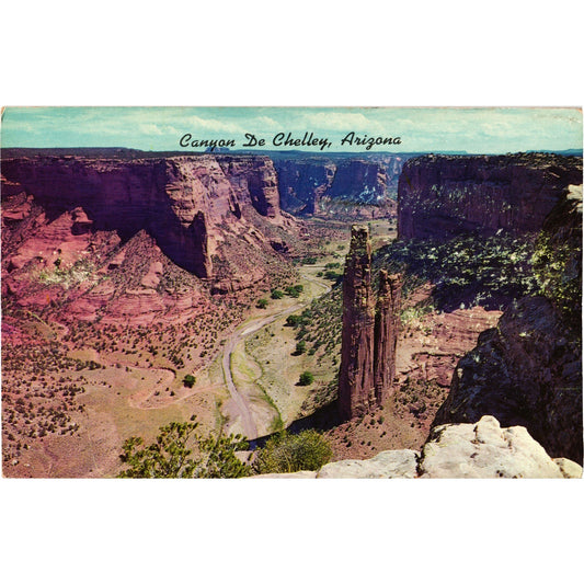 Spider Rock Canyon De Chelley Arizona Postcard Unposted