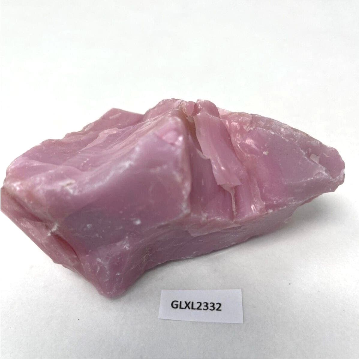 Pink Art Glass Cullet Uranium Glowing Slag #GLXL2332