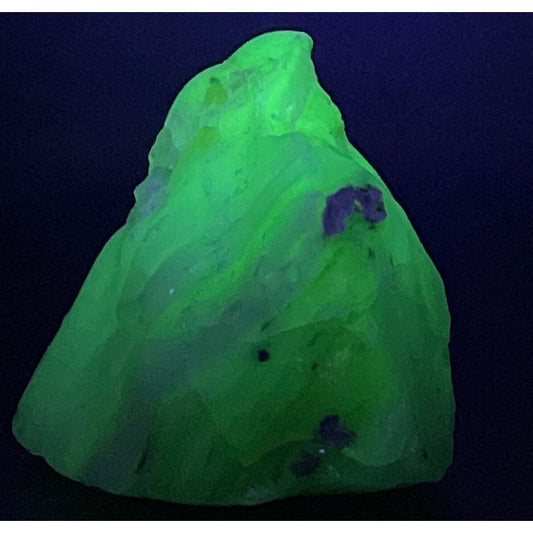 Jadeite Custard Art Glass Cullet Glowing Swirl Uranium Slag Glass #GLLG2328