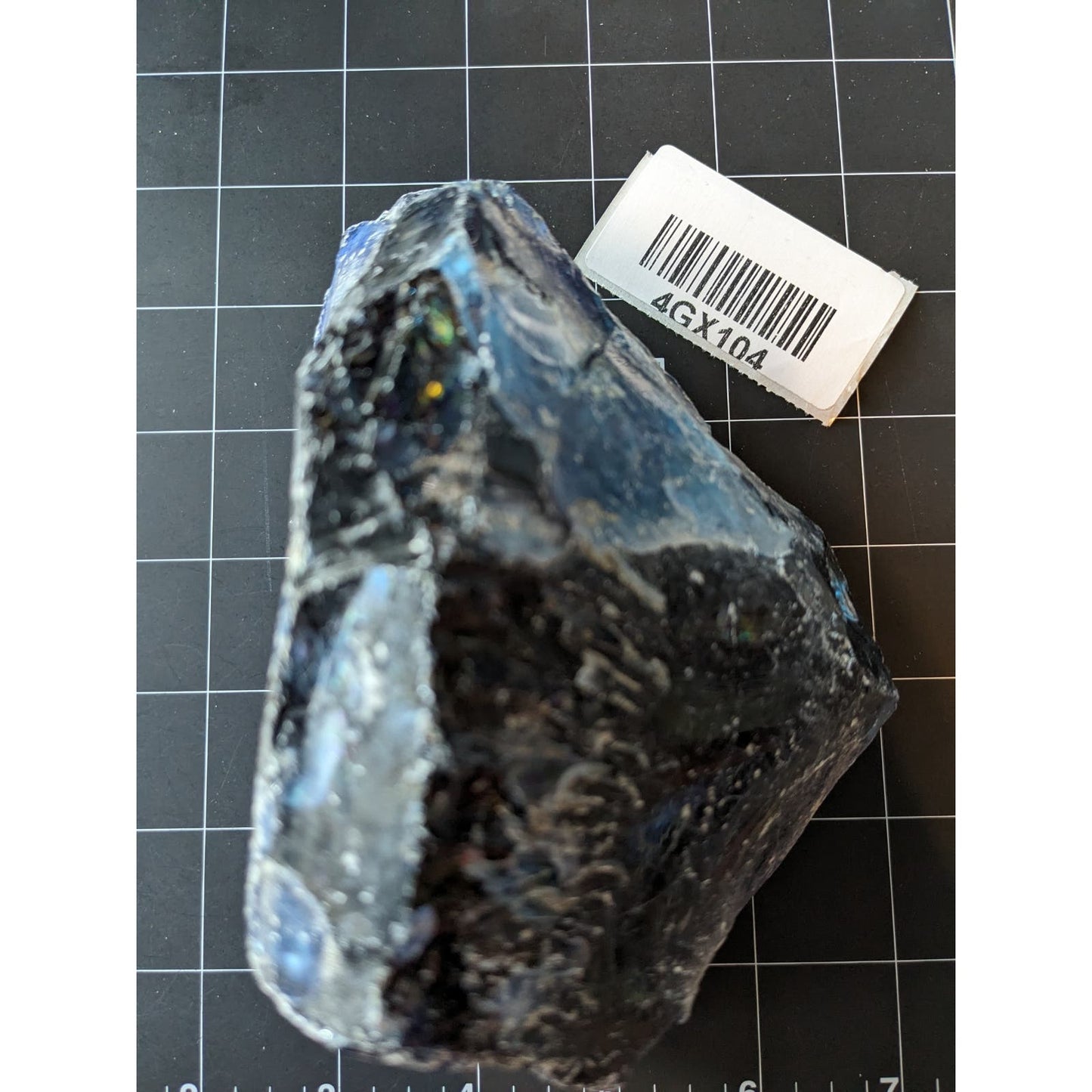 Cobalt Blue Art Glass Cullet Glowing Translucent Manganese Slag #4GX104