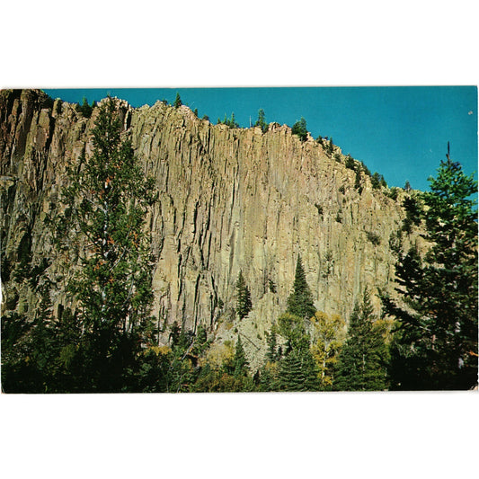 Palisades of Cimarron Canyon New Mexico Postcard View Gram Unposted