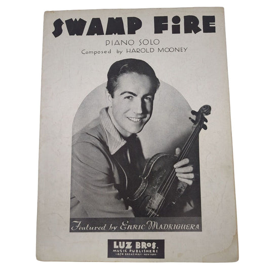 Swamp Fire Sheet Music Piano Solo Featured by Enric Madriguera
