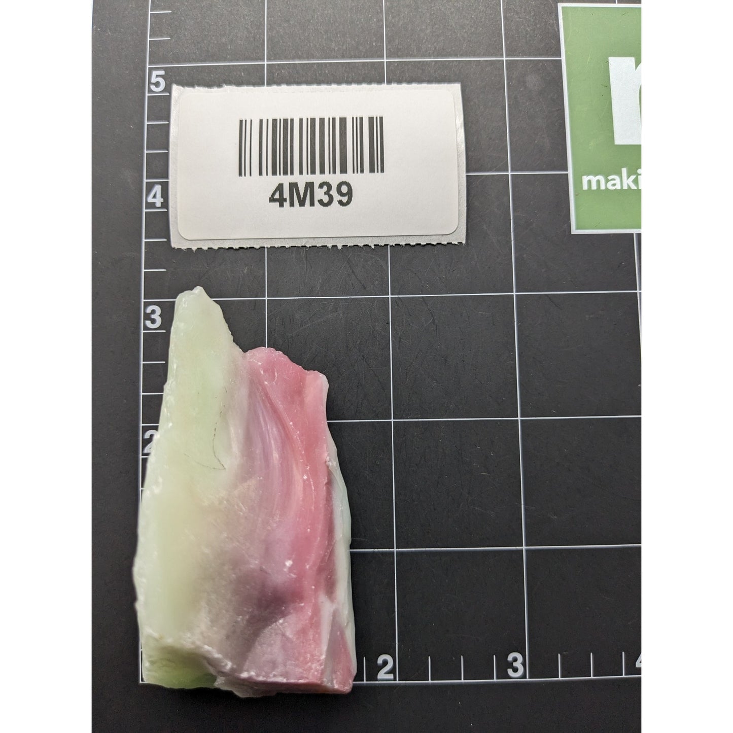 Jadeite Pink Art Glass Cullet Opaque Slag Glass #4M39