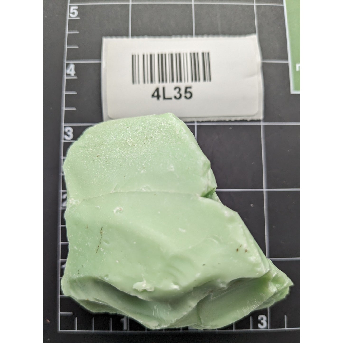 Lime Green Art Glass Cullet Opaque Mint Slag Glass #4L35