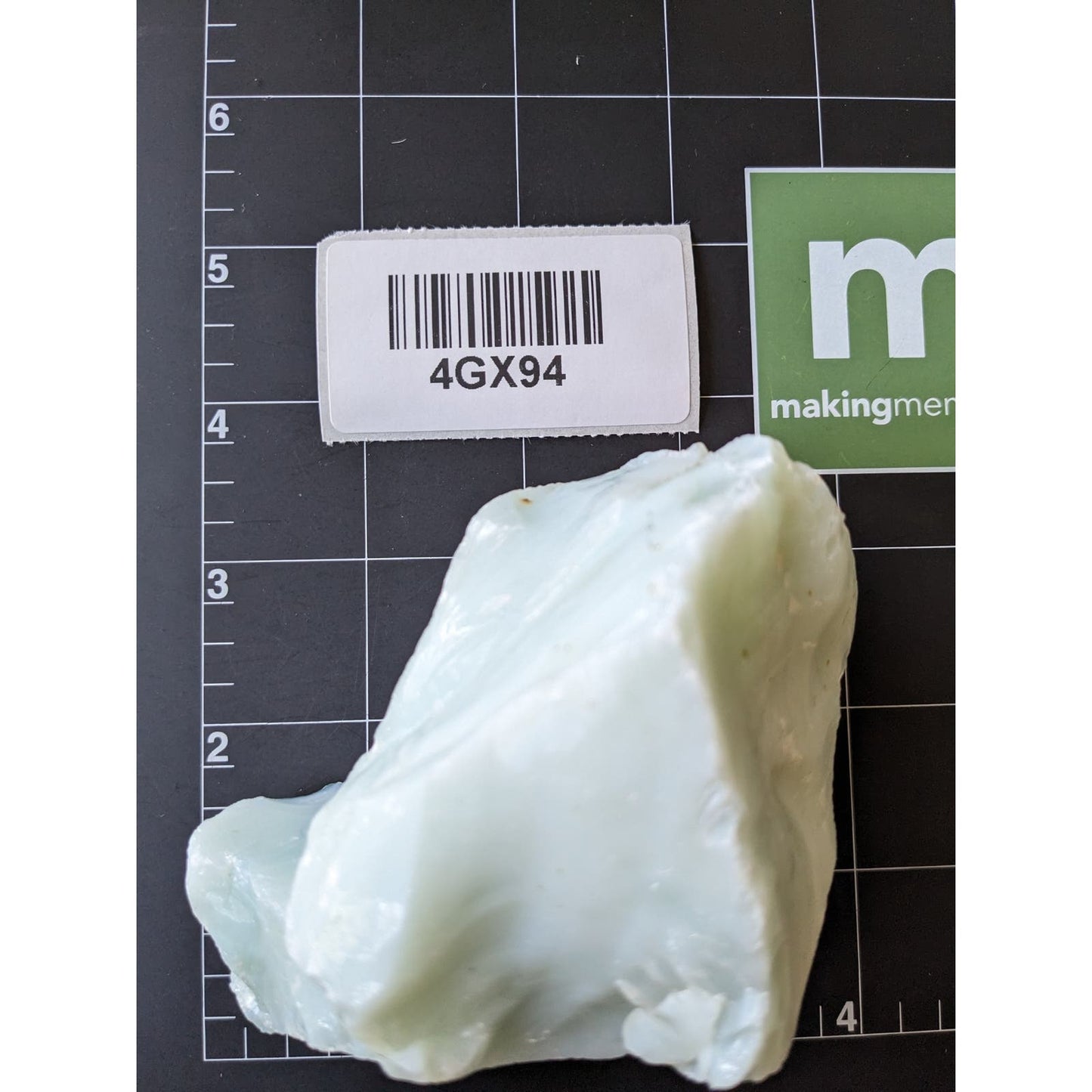 Jadeite Lime Art Glass Cullet Glowing Opaque Uranium Slag #4GX94