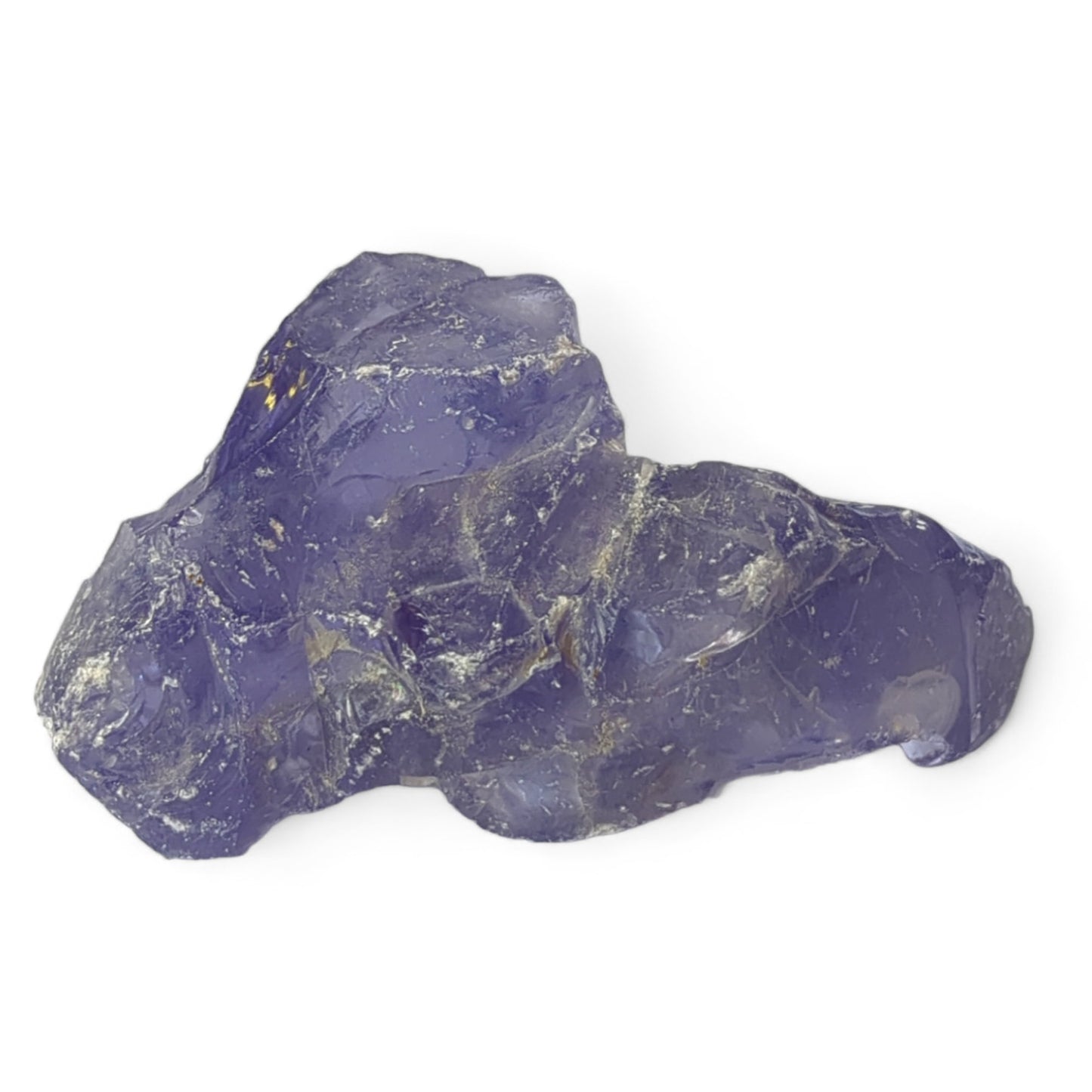 Amethyst Purple Translucent Art Glass Cullet Glowing Manganese Slag Glass #4GL83