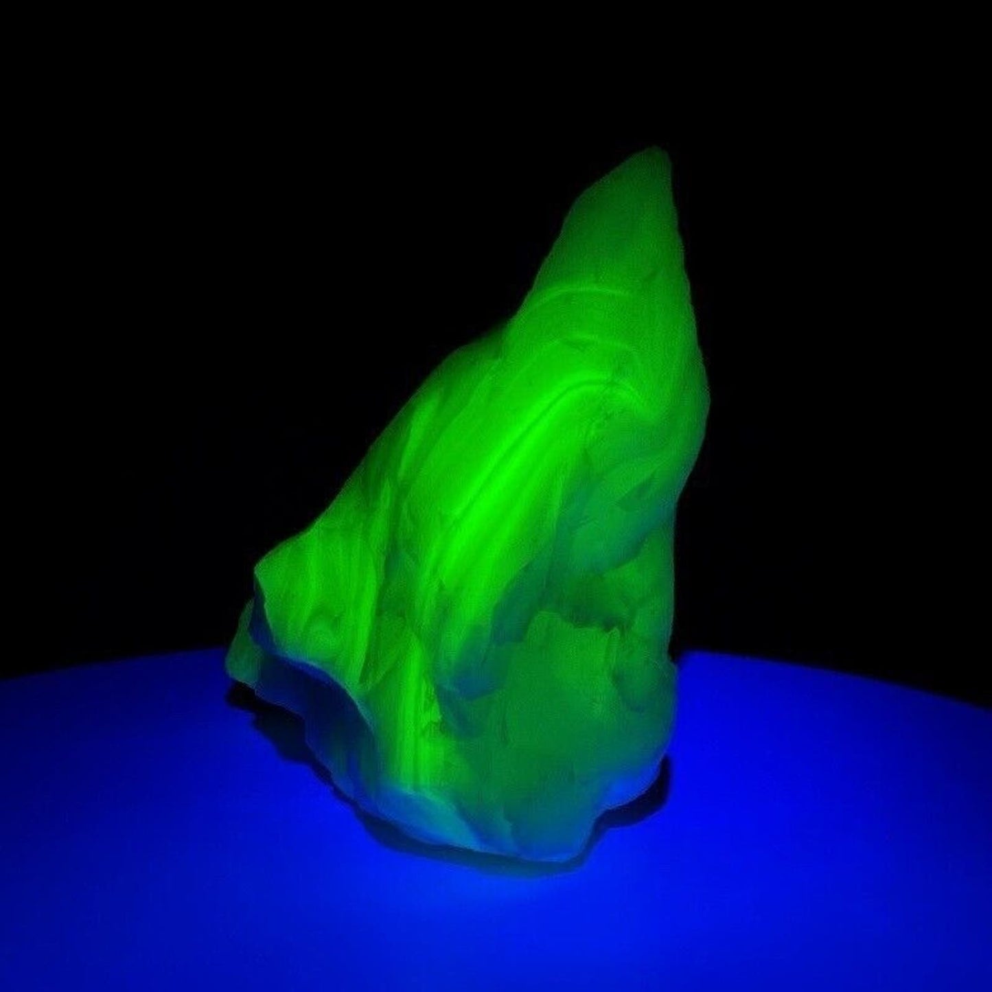 Jadeite Custard Glowing Swirl Slag Uranium Vintage Art Glass Cullet #4GX10