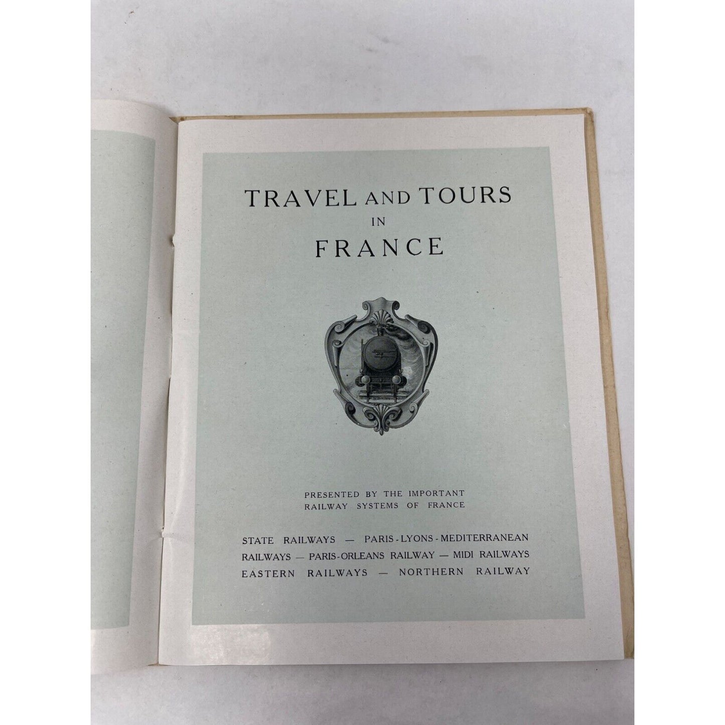 Travel and Tours France Booklet Railways Railroadiana Trains Locomotive 1920s
